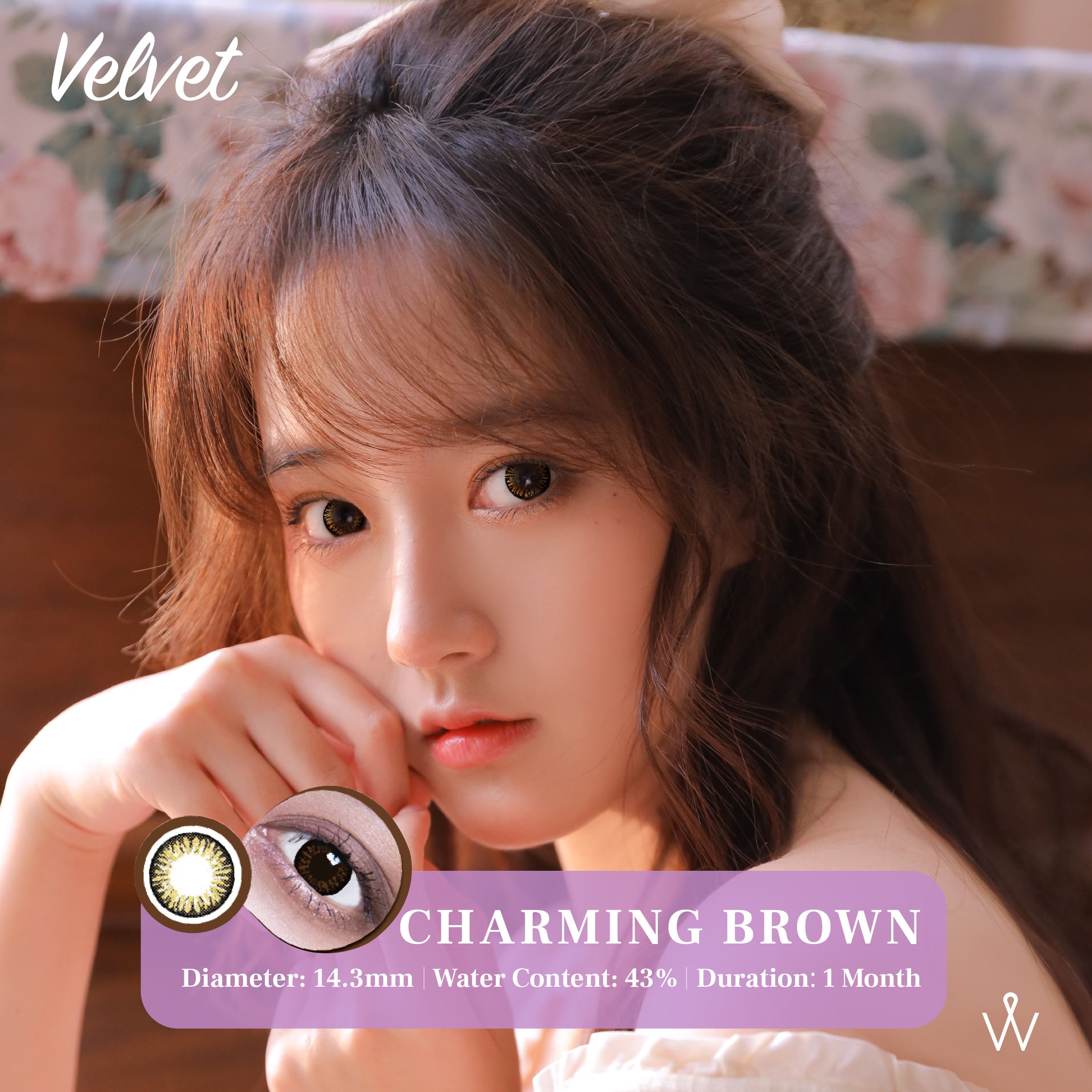 Medicsoft Velvet - Charming Brown (Monthly - 2 PCS)